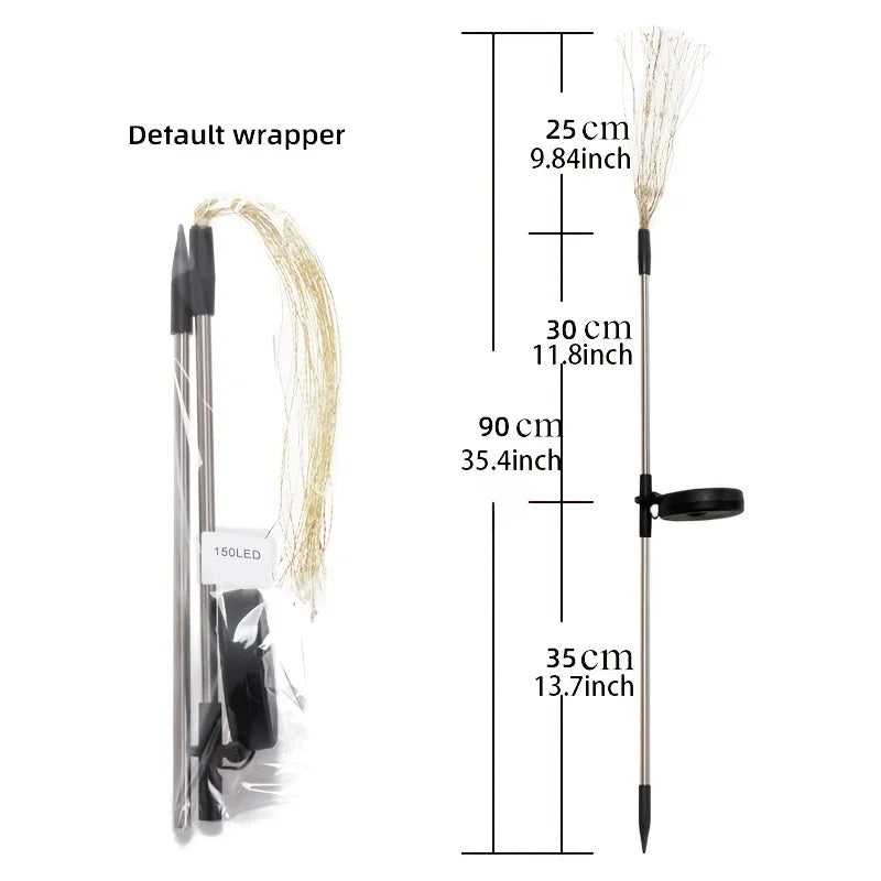Solar Fireworks Lights Outdoor Garden Patio Holiday Decoration