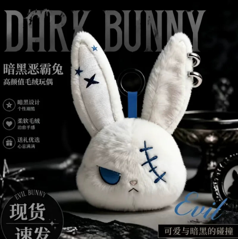 Gothic Rabbit Plush – Cute Edgy Bunny Doll Keychain