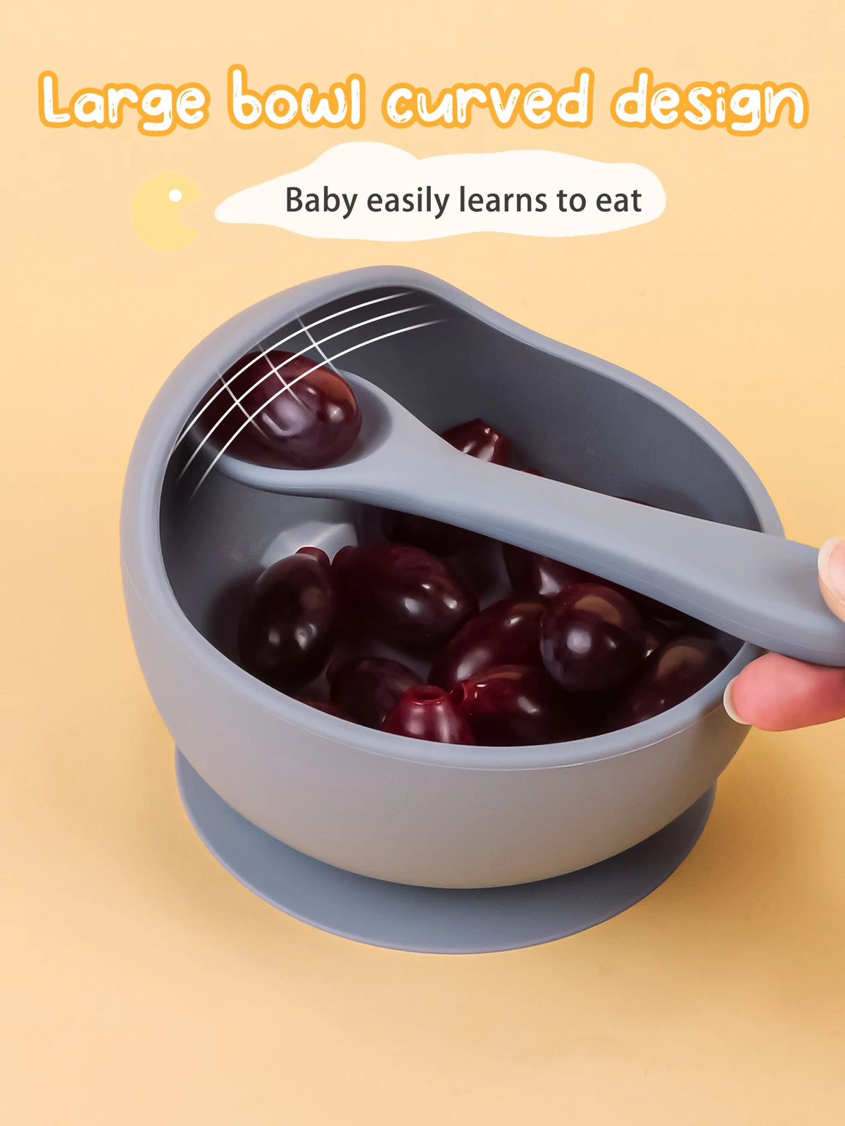 Silicone Baby Feeding Bowl – Suction Training Bowl for Toddlers