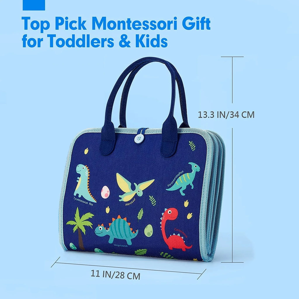 Montessori Busy Board for Toddlers, Sensory Life Skills Learning Toy