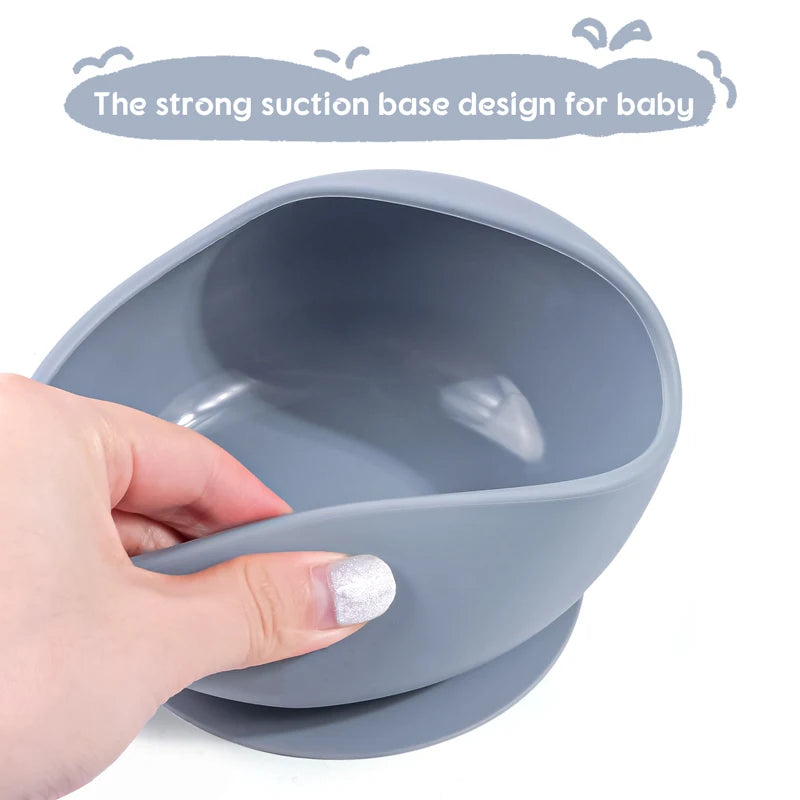 Silicone Baby Feeding Bowl – Suction Training Bowl for Toddlers