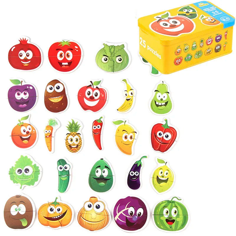 Montessori Toddler Puzzle – Wooden Animal Jigsaw Game