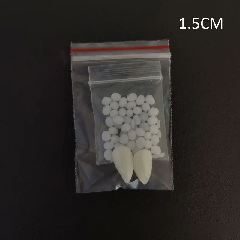Halloween Vampire Fangs – Resin Costume Props with Glue