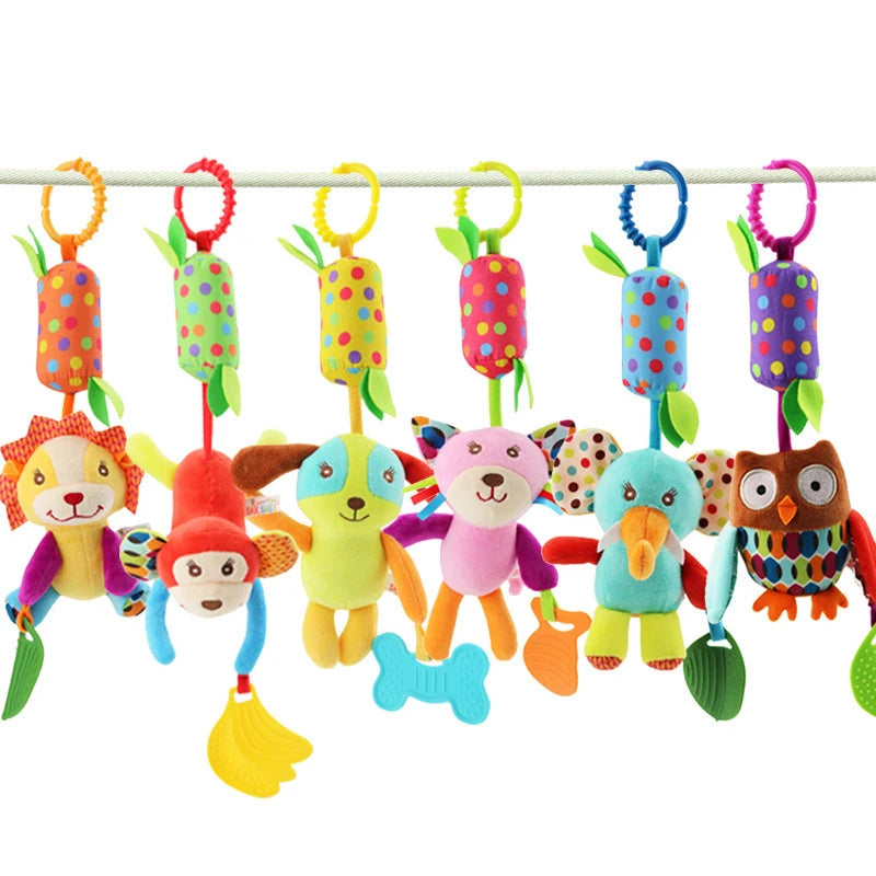 Baby Stroller Toy – Plush Animal Hanging Rattle