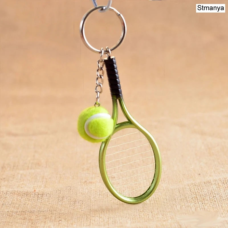 Tennis Racket Keychain – Mini Sports Pendant & Gift