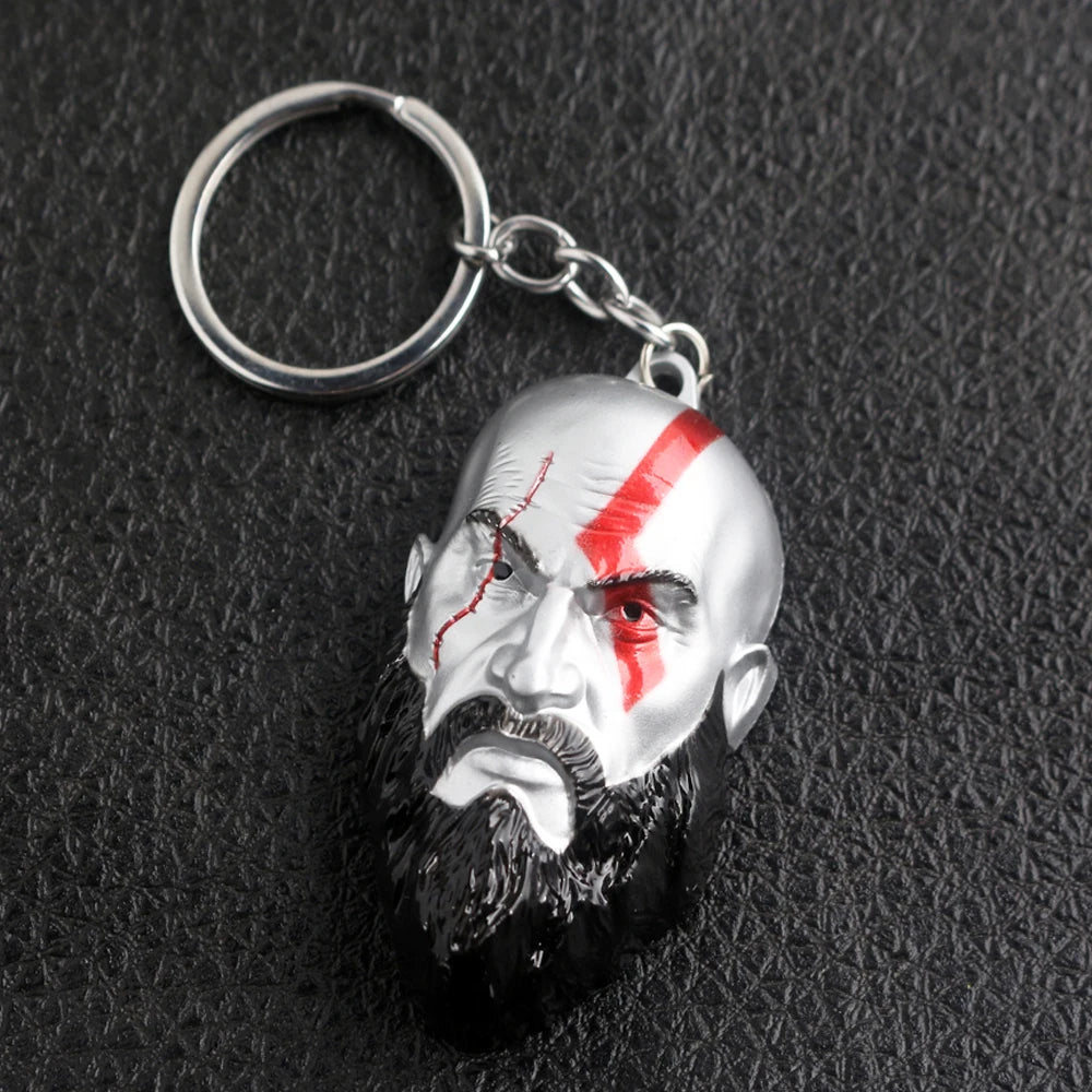 Sword Keychain Metal Pendant Antique Silver Keyring for Collectors