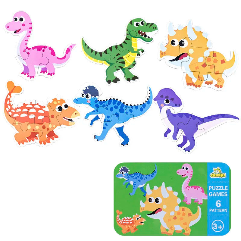 Montessori Toddler Puzzle – Wooden Animal Jigsaw Game