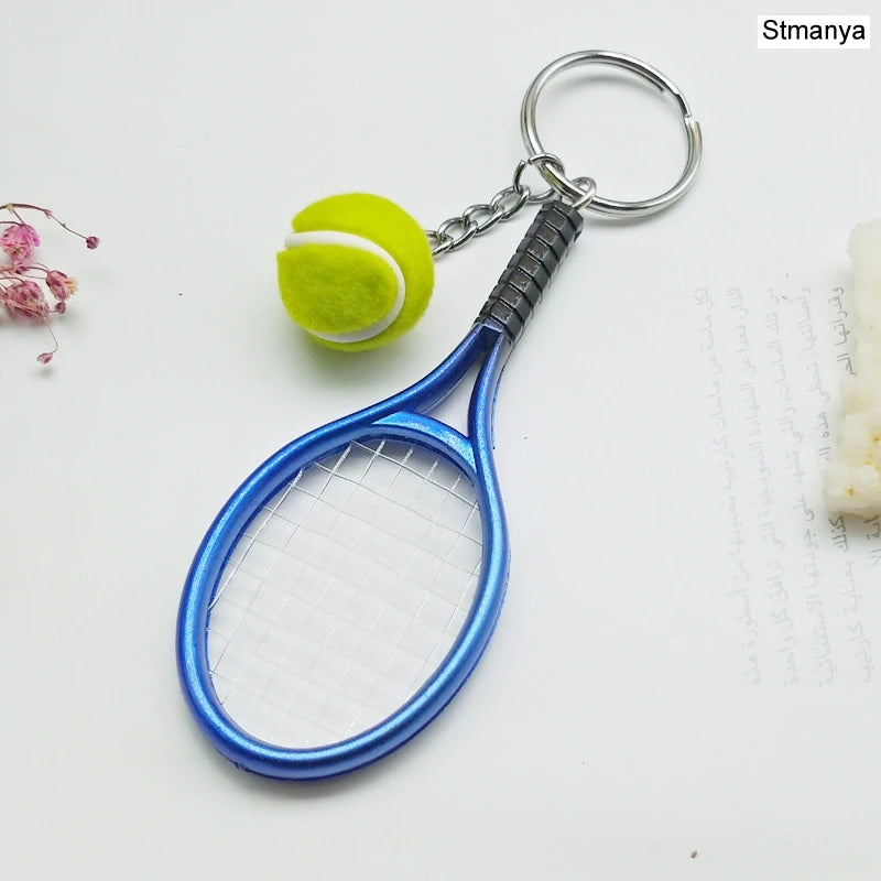 Tennis Racket Keychain – Mini Sports Pendant & Gift