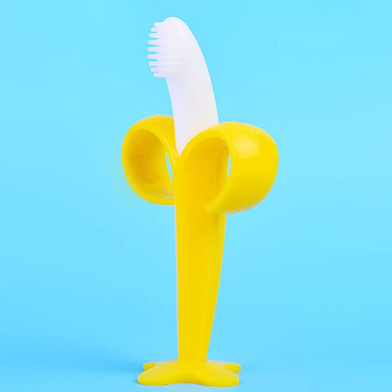 Baby Silicone Toothbrush Training Teether for Infants & Toddlers