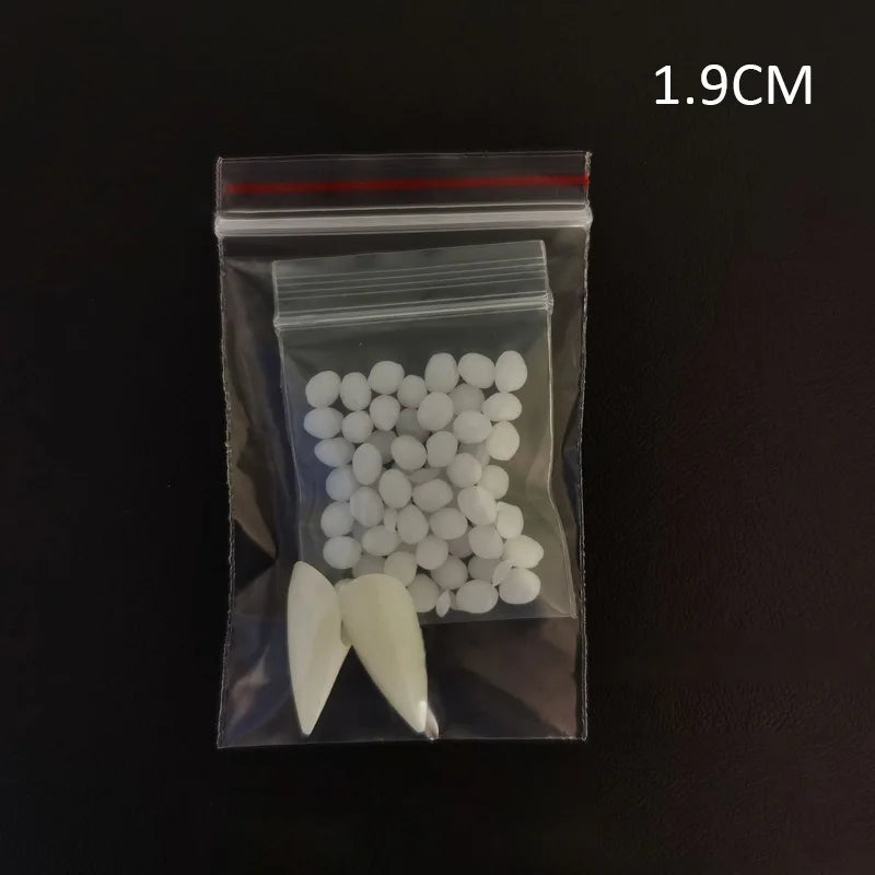 Halloween Vampire Fangs – Resin Costume Props with Glue