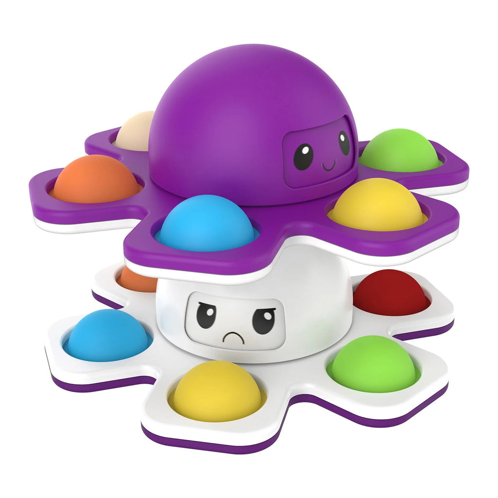 Pop It Fidget Spinner Push Bubble Sensory Stress Relief Toy