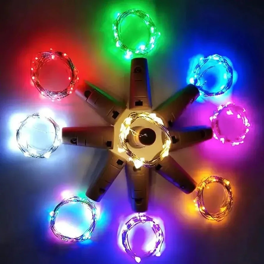 Wine Bottle LED Lights – Cork String Lights for Party Decor