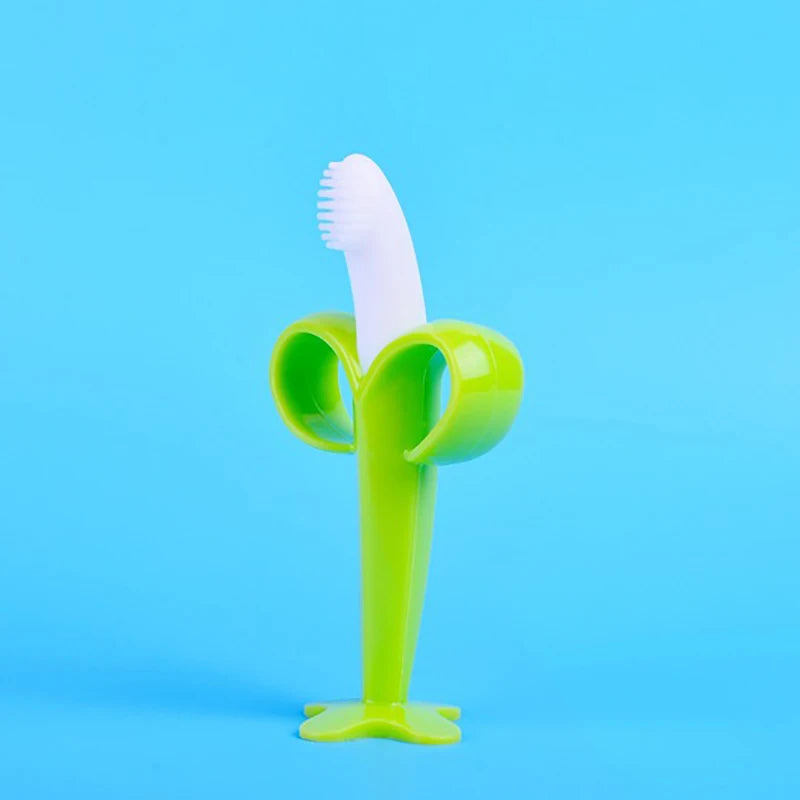 Baby Silicone Toothbrush Training Teether for Infants & Toddlers