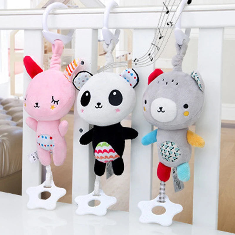 Baby Stroller Toy – Plush Animal Hanging Rattle