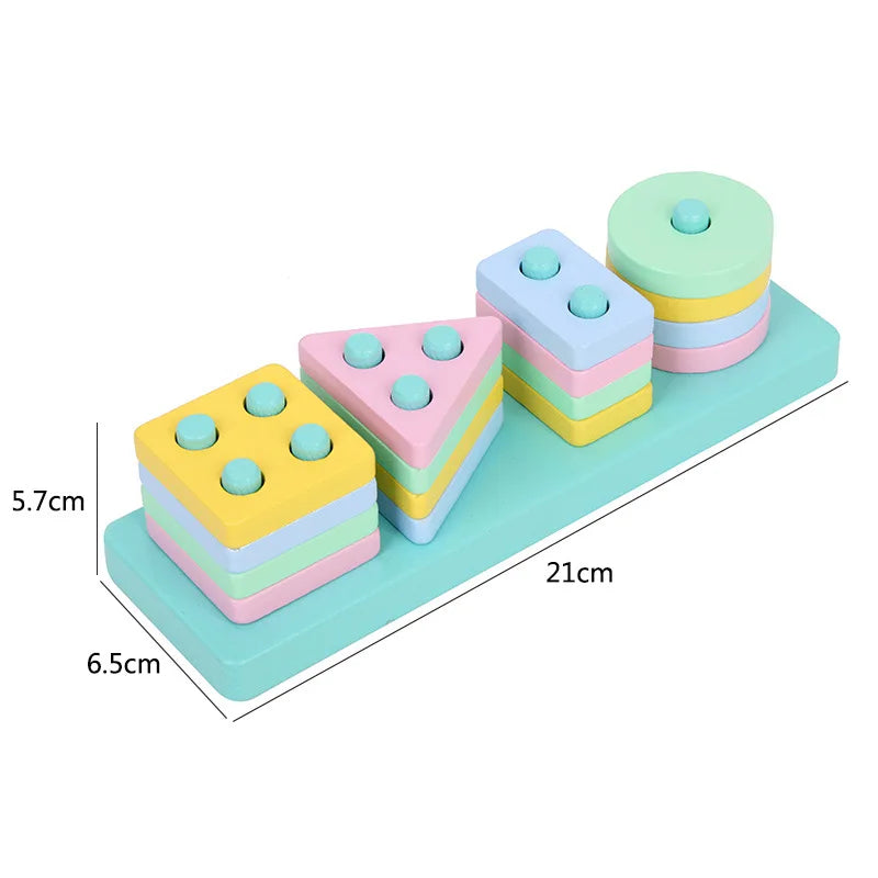 Montessori Wooden Puzzles for Kids – 3D Early Learning Toy