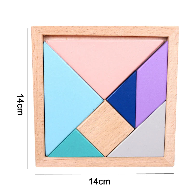Montessori Wooden Puzzles for Kids – 3D Early Learning Toy