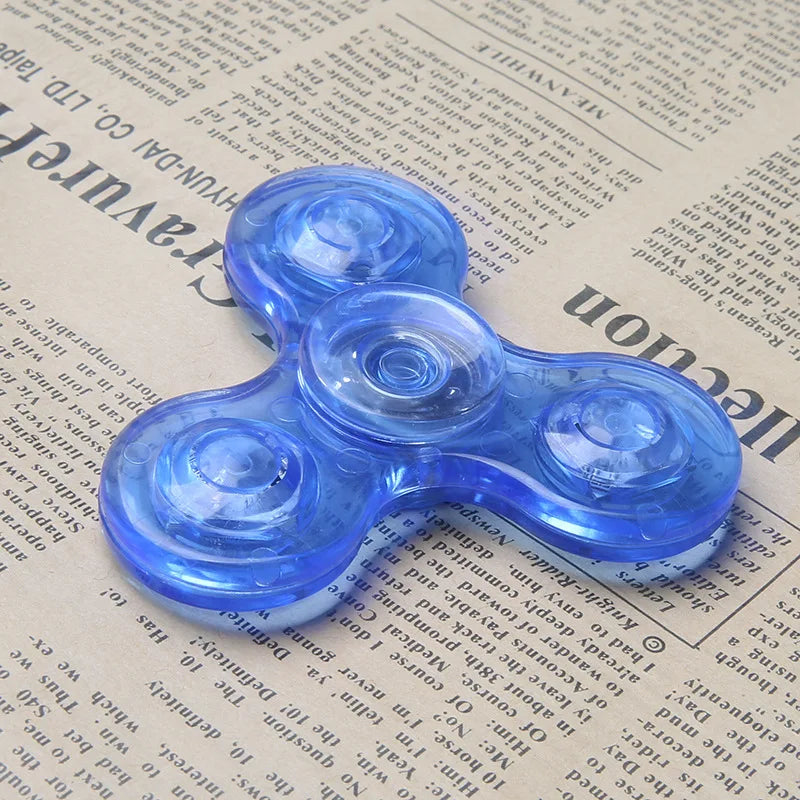 LED Fidget Spinner Glow in the Dark Luminous Spinning Toy