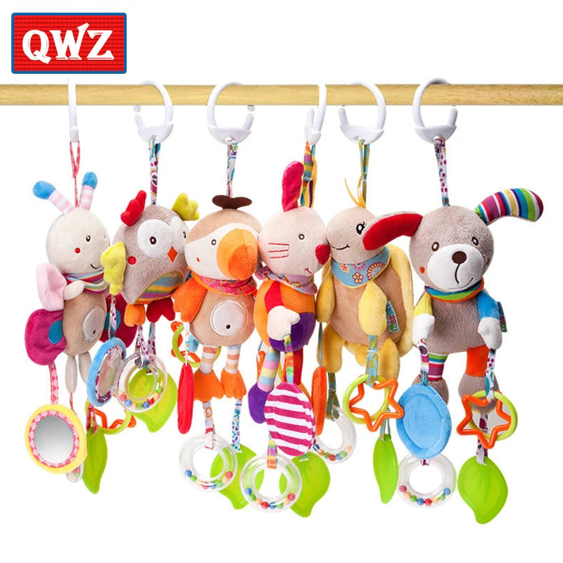Baby Stroller Toy – Plush Animal Hanging Rattle