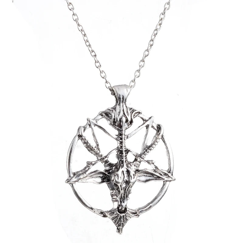 Skull Pendant Necklace – Vintage Gothic Style for Parties & Outfits