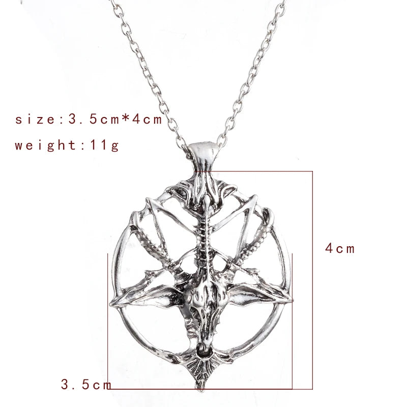 Skull Pendant Necklace – Vintage Gothic Style for Parties & Outfits