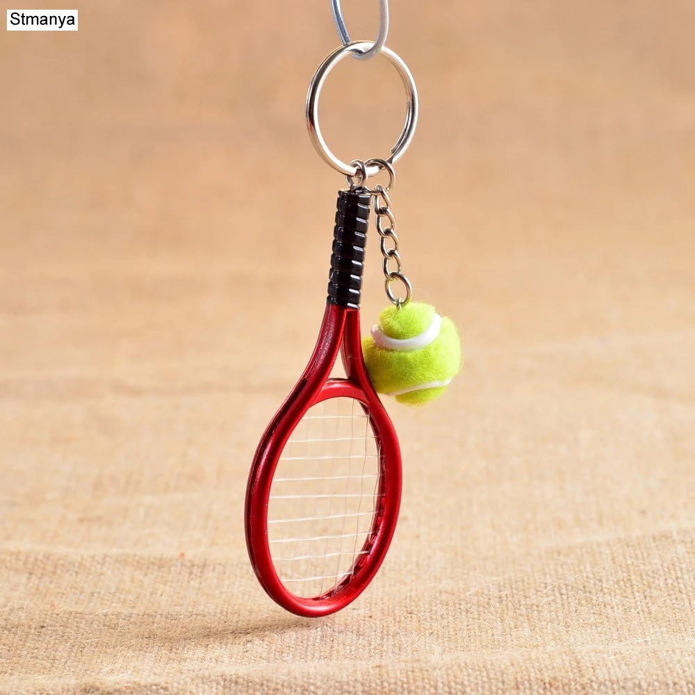 Tennis Racket Keychain – Mini Sports Pendant & Gift