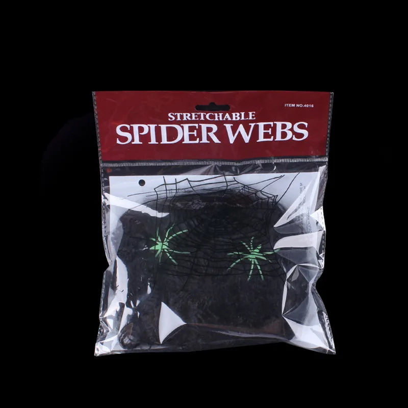 Halloween Spider Web Decoration, Stretchy White Cobweb Prop