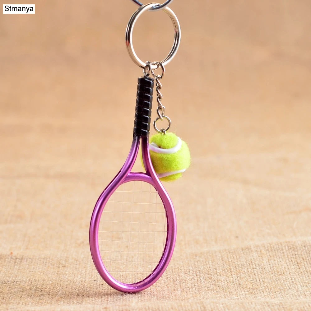 Tennis Racket Keychain – Mini Sports Pendant & Gift