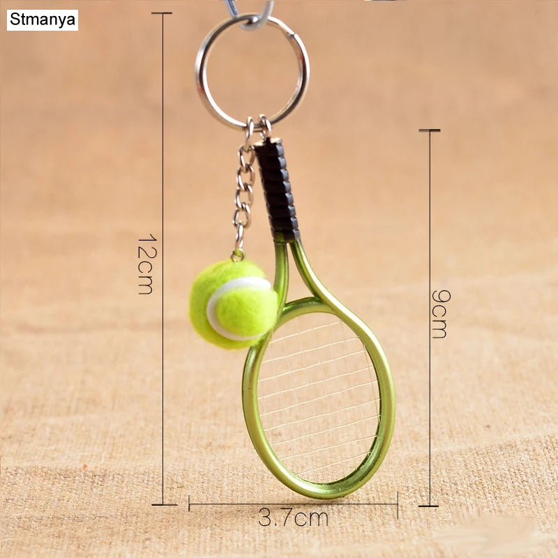 Tennis Racket Keychain – Mini Sports Pendant & Gift