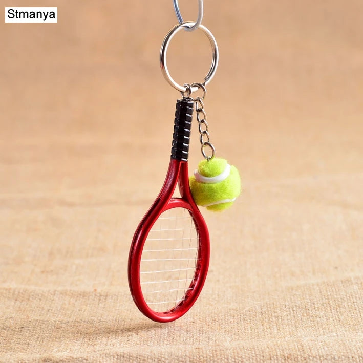 Tennis Racket Keychain – Mini Sports Pendant & Gift