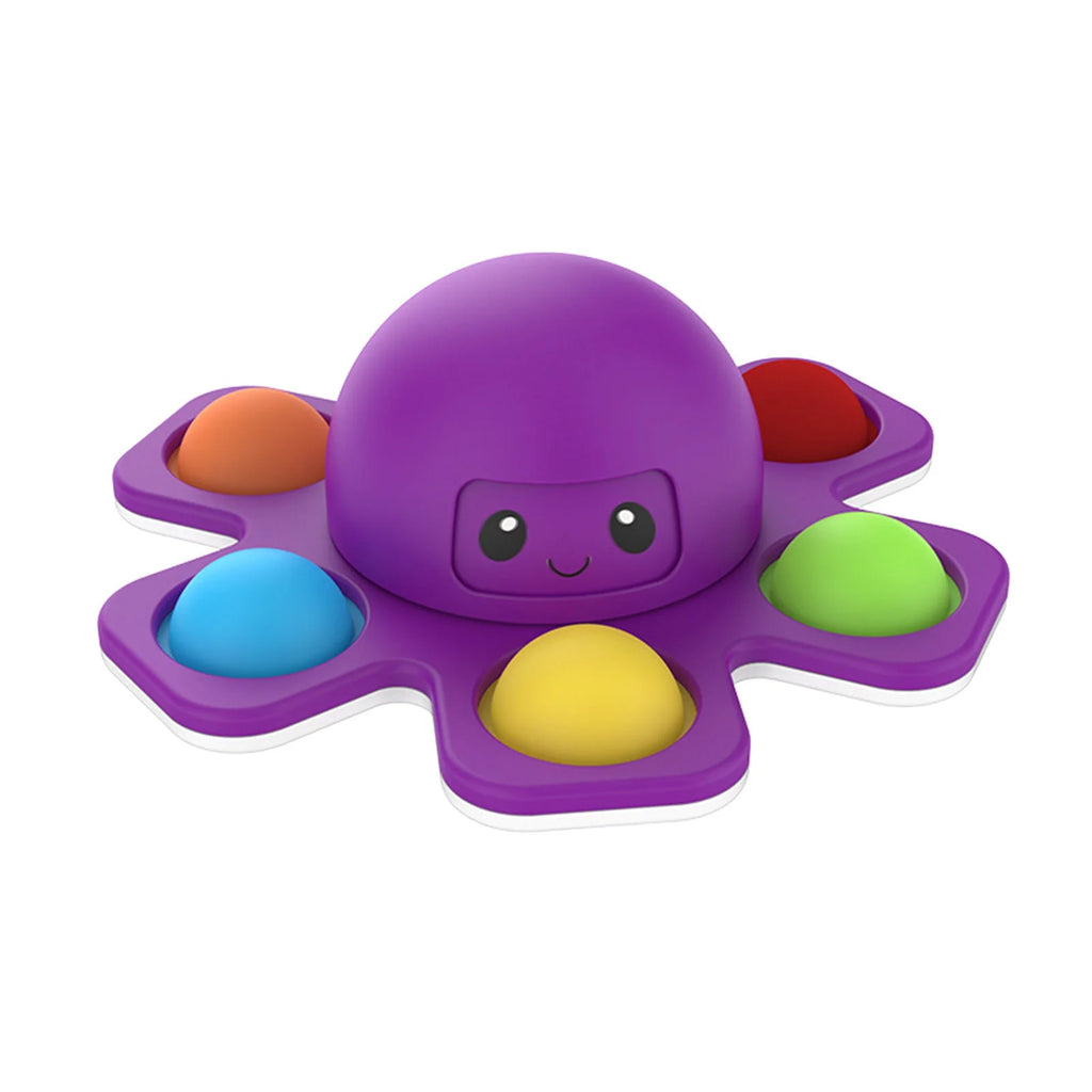 Pop It Fidget Spinner Push Bubble Sensory Stress Relief Toy