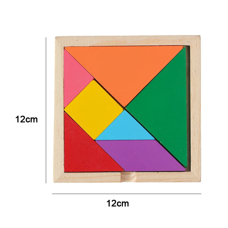 Montessori Wooden Puzzles for Kids – 3D Early Learning Toy