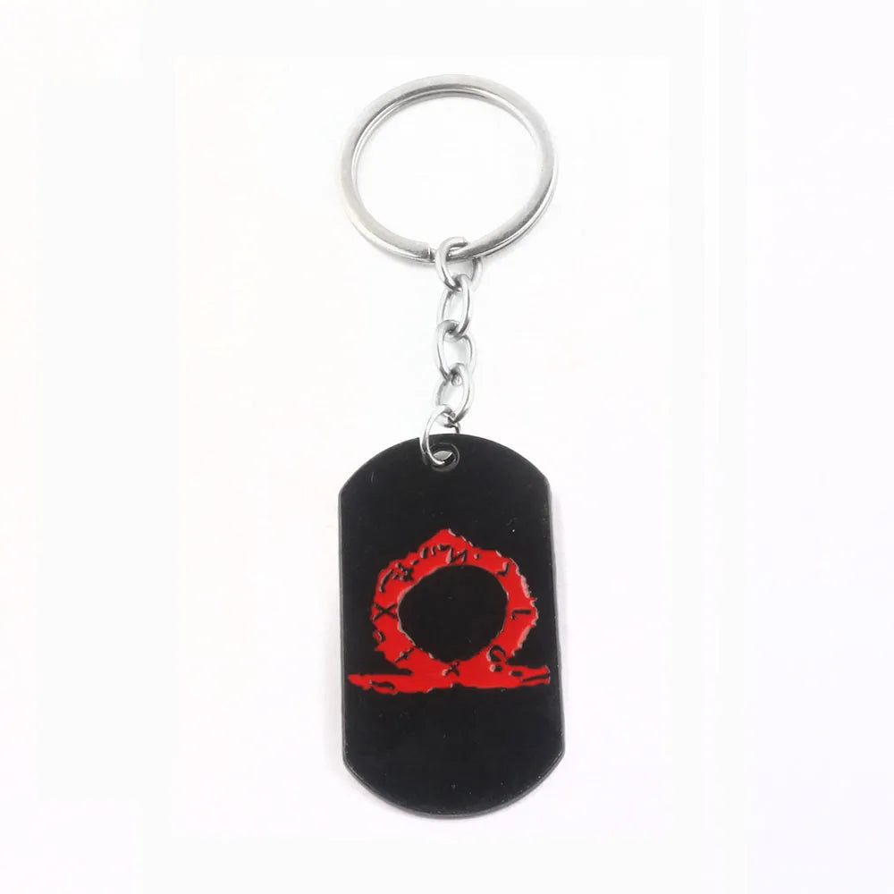 Sword Keychain Metal Pendant Antique Silver Keyring for Collectors