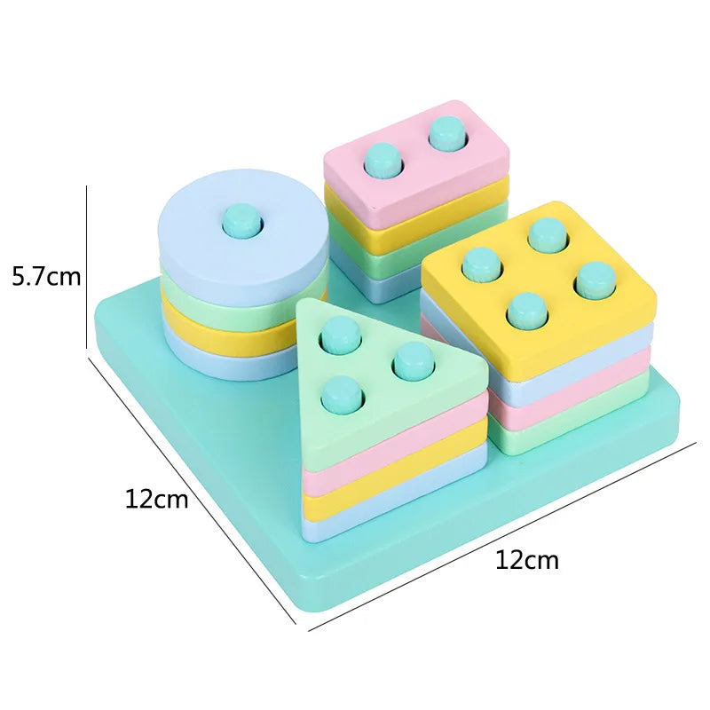Wooden Puzzles for Toddlers – Montessori 3D Learning Toy