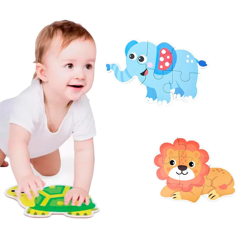 Montessori Toddler Puzzle – Wooden Animal Jigsaw Game