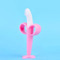 Baby Silicone Toothbrush & Teether – Banana Training Brush