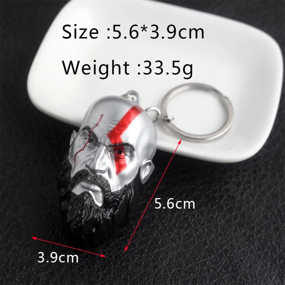Sword Keychain Metal Pendant Antique Silver Keyring for Collectors