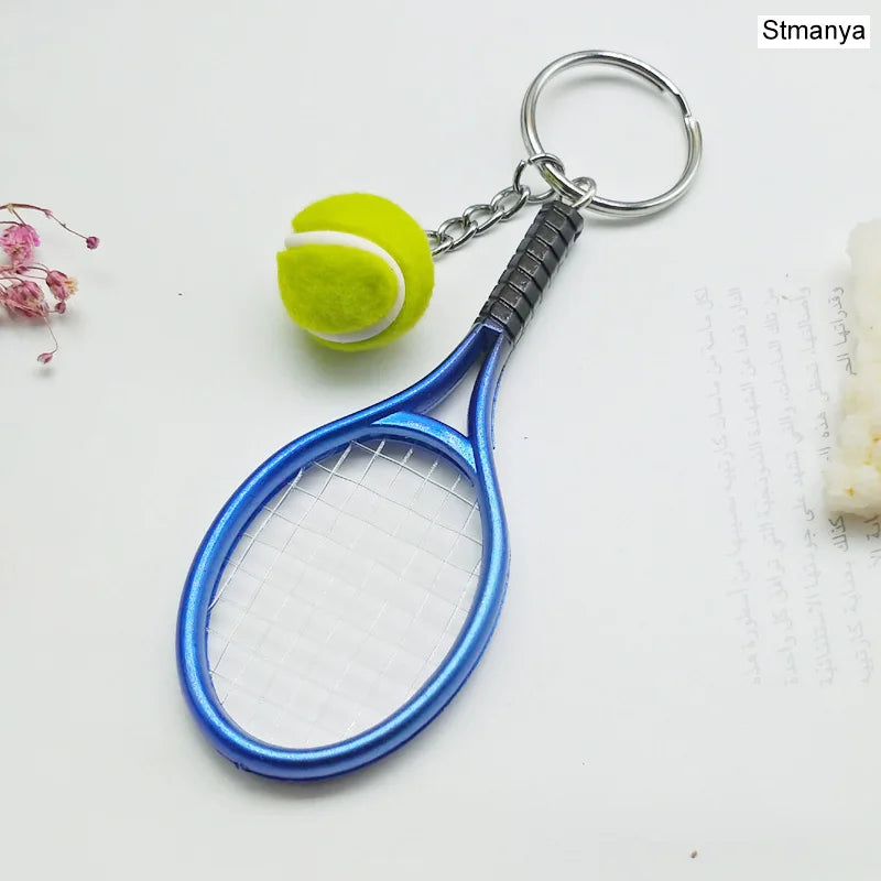 Tennis Racket Keychain – Mini Sports Pendant & Gift