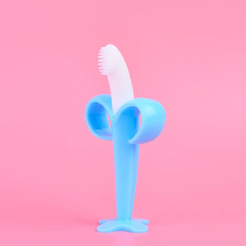Baby Silicone Toothbrush Training Teether for Infants & Toddlers