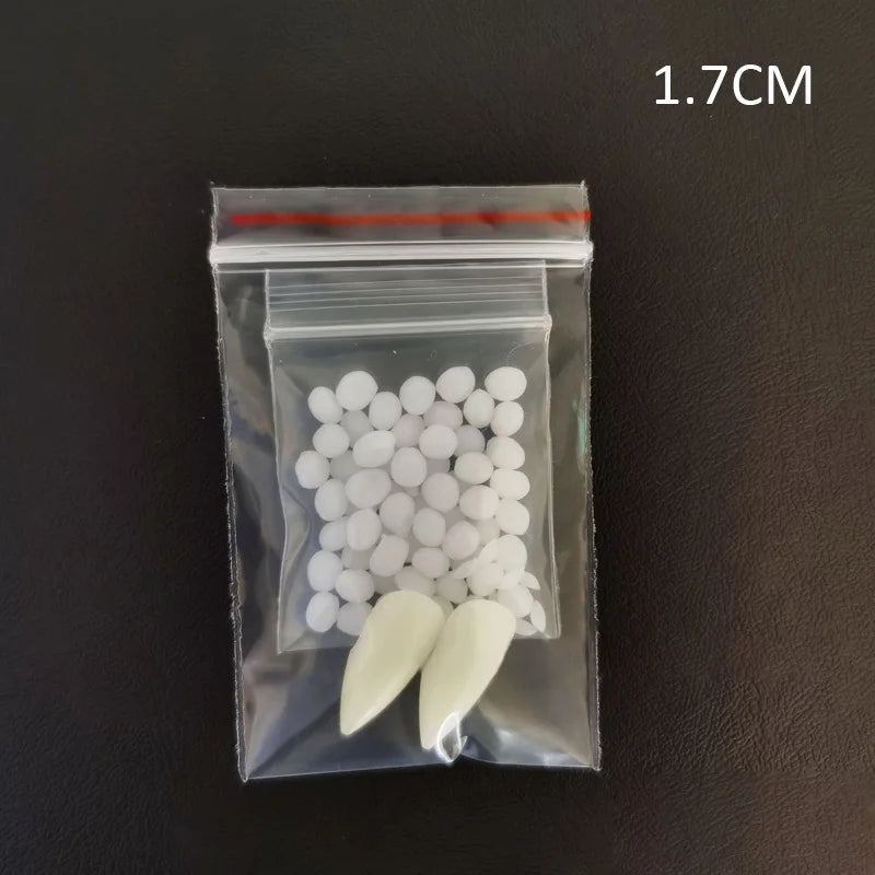 Halloween Vampire Fangs – Resin Costume Props with Glue