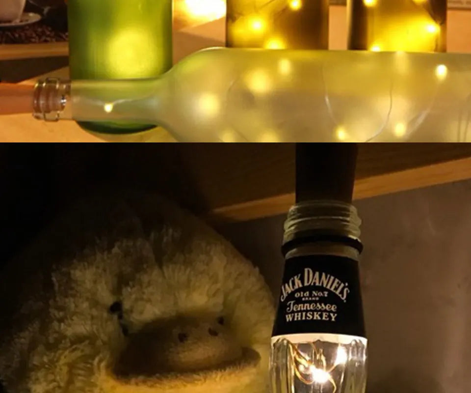 Wine Bottle LED Lights – Cork String Lights for Party Decor
