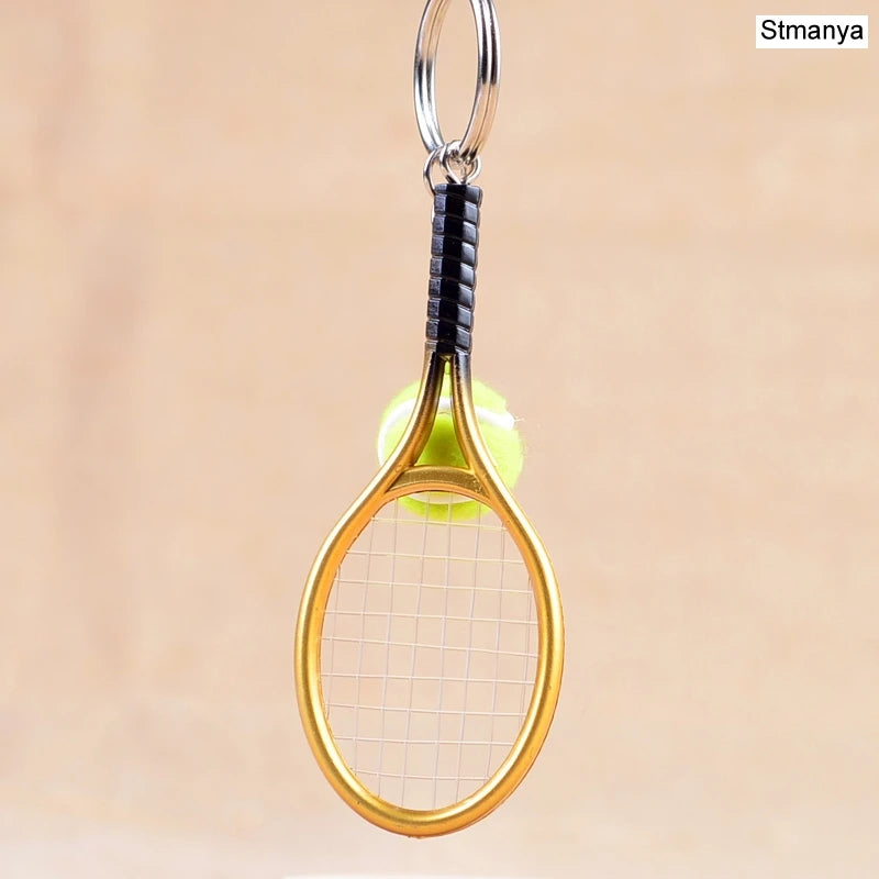 Tennis Racket Keychain – Mini Sports Pendant & Gift
