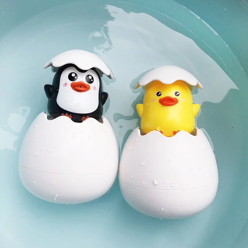 Baby Bath Toys – Duck Penguin Egg Water Spray Sprinkler
