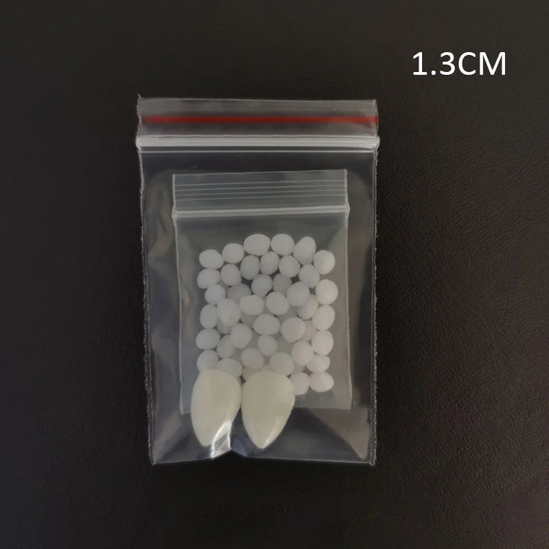 Halloween Vampire Fangs – Resin Costume Props with Glue