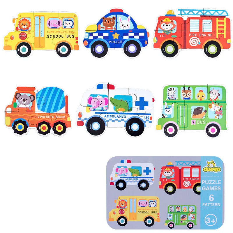 Montessori Toddler Puzzle – Wooden Animal Jigsaw Game