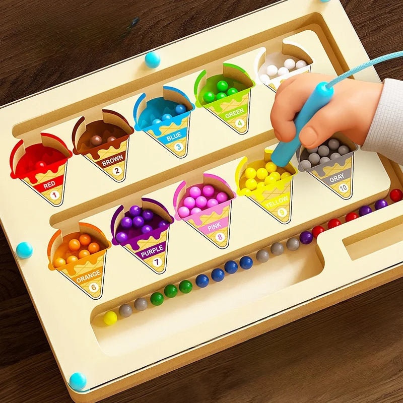 Magnetic Maze Toy – Bead Puzzle Game for Kids Ages 3–12