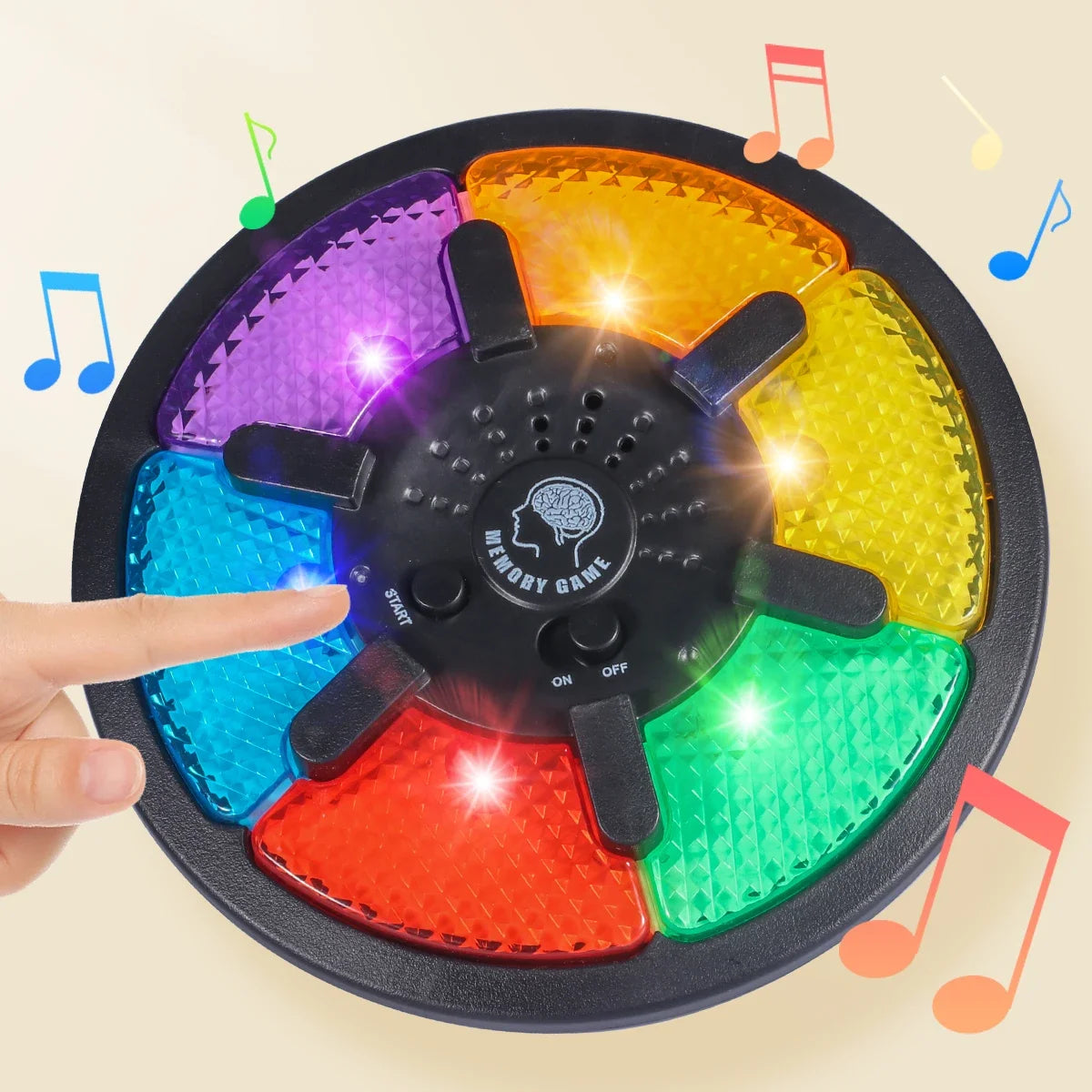 Electronic Memory Game – Handheld Light & Sound Puzzle Toy