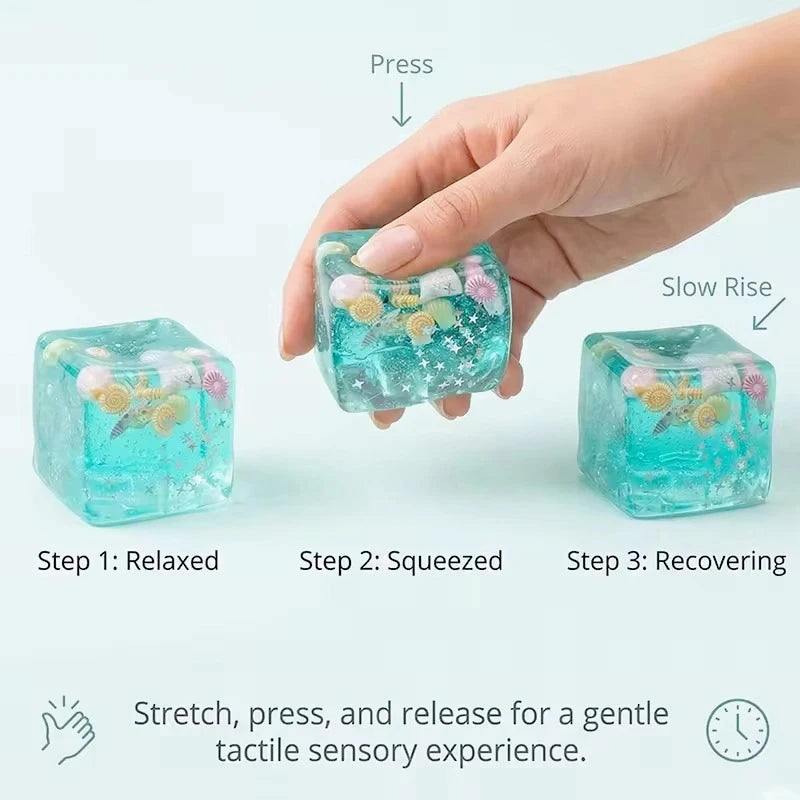 Ocean Shell Stress Ball – Squishy Sensory Fidget Toy