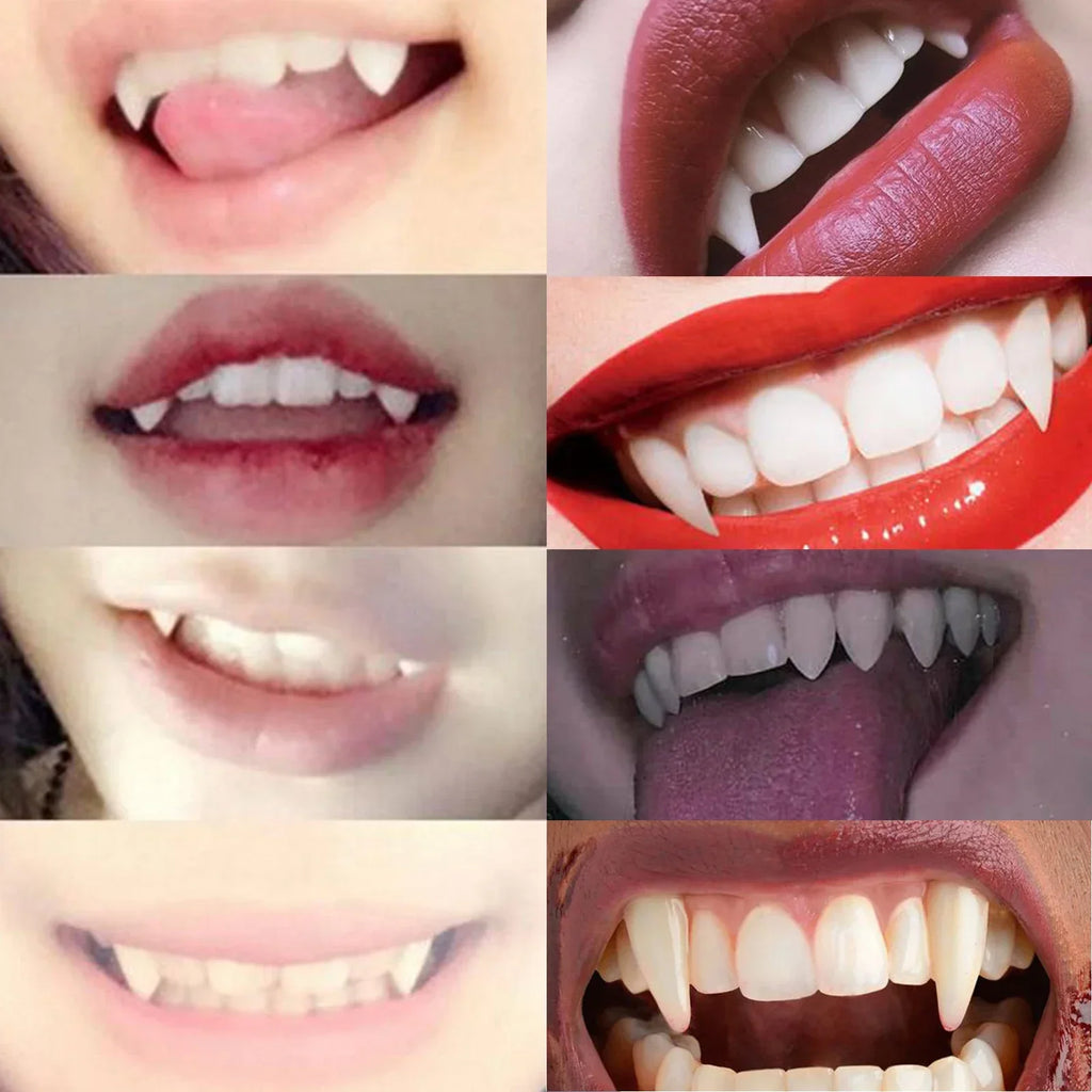 Vampire Fangs – Halloween False Teeth Costume Accessory Set