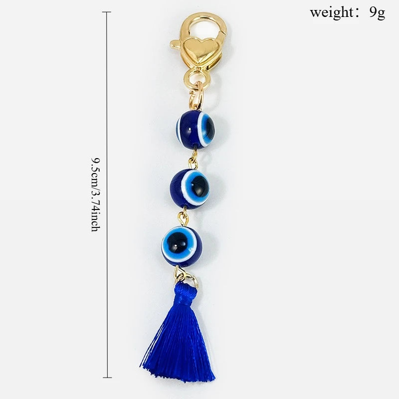 Evil Eye Keychain, Blue Eye Bag Charm Decorative Key Ring