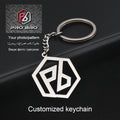 Custom Logo Keychain Stainless Steel